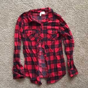 Buckle Flannel Shirt